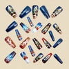 12 Sizes-24 Pcs Press On Nails Y1291
