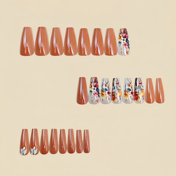 12 Sizes-24 Pcs Press On Nails Y1903