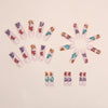 12 Sizes-24 Pcs Press On Nails G004