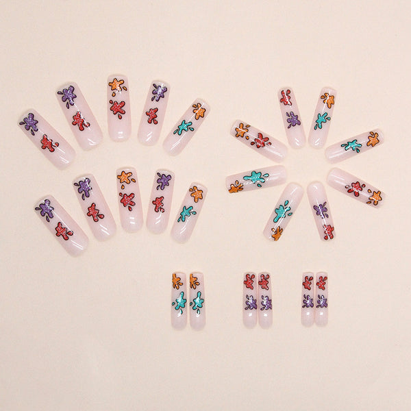12 Sizes-24 Pcs Press On Nails G004