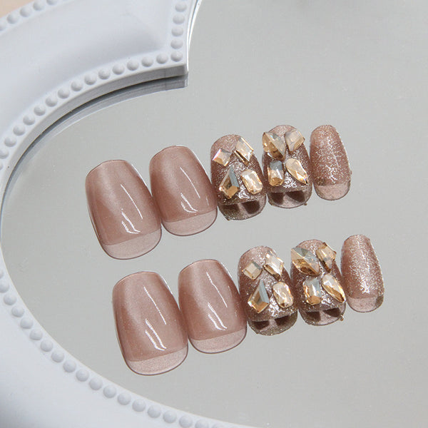 12 Sizes-24 Pcs Press On Nails MY008