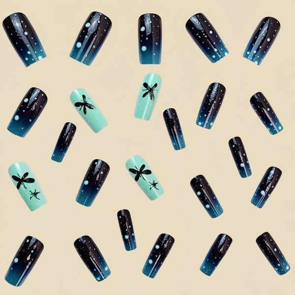 12 Sizes-24 Pcs Press On Nails Y433