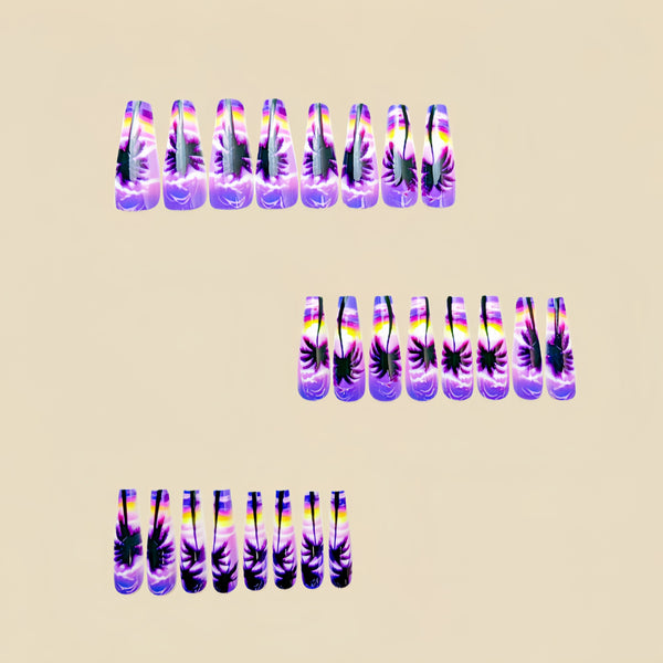 12 Sizes-24 Pcs Press On Nails Y556