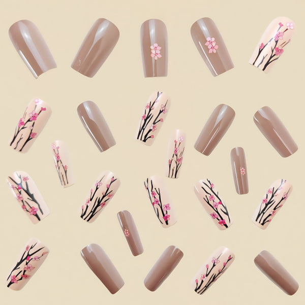 12 Sizes-24 Pcs Press On Nails Y556-1