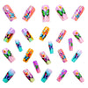 12 Sizes-24 Pcs Press On Nails Y649