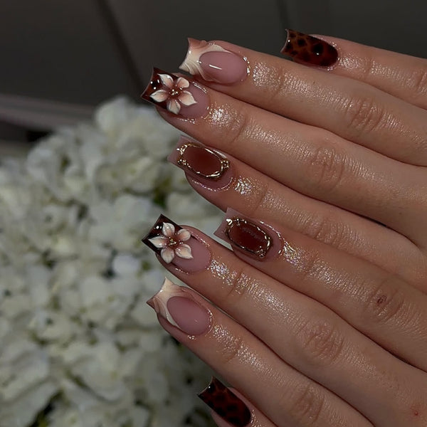 12 Sizes-24 Pcs Press On Nails JP4264