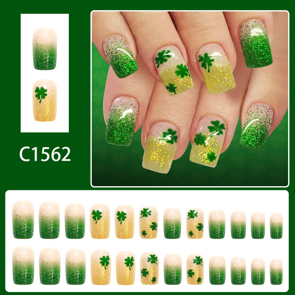 12 Sizes-24 Pcs Press On Nails C1562
