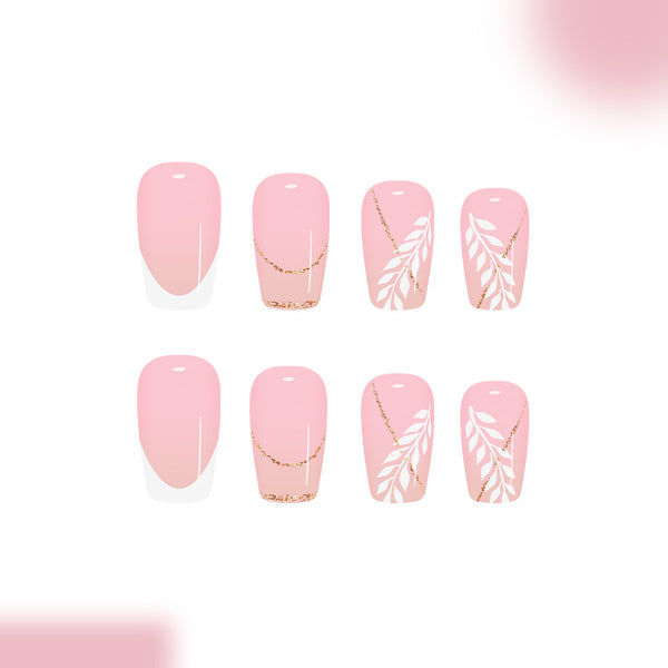 12 Sizes-24 Pcs Press On Nails C1207
