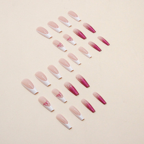 12 Sizes-24 Pcs Press On Nails W394