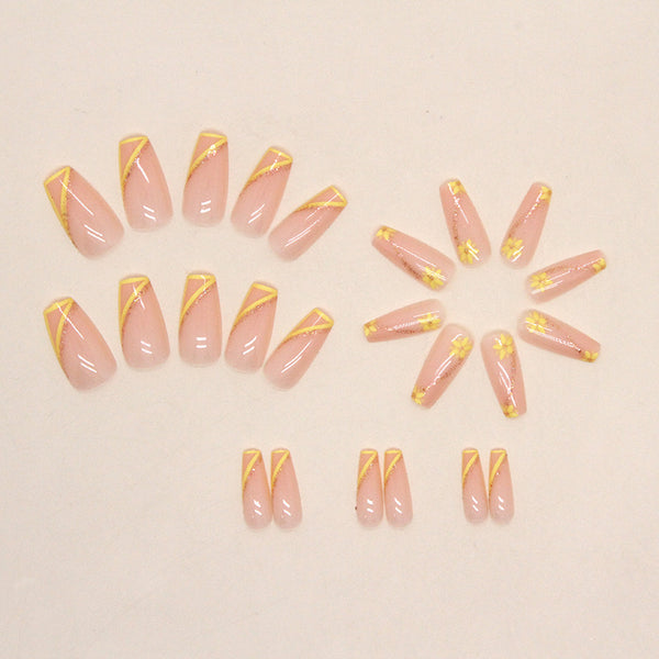 12 Sizes-24 Pcs Press On Nails W846