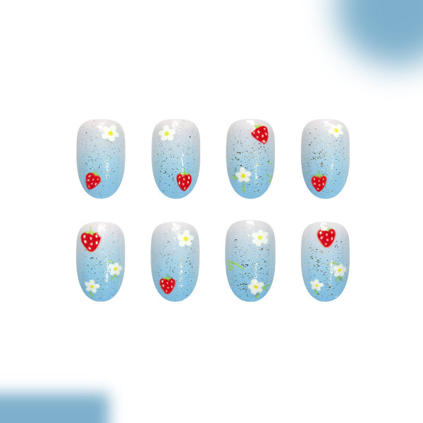 12 Sizes-24 Pcs Press On Nails C1670