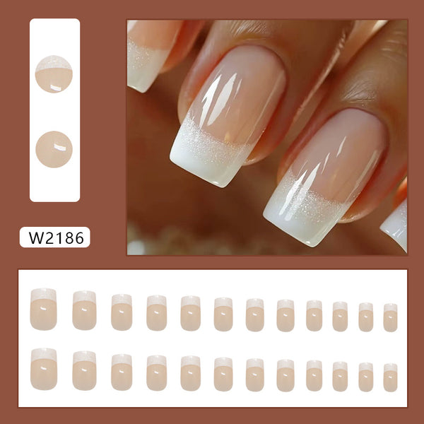 12 Sizes-24 Pcs Press On Nails W2186