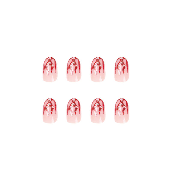 12 Sizes-24 Pcs Press On Nails JP1775