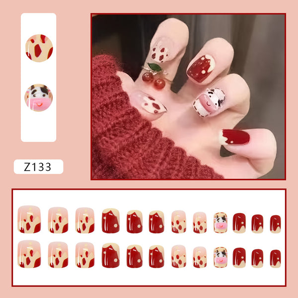 12 Sizes-24 Pcs Press On Nails Z122