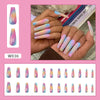 12 Sizes-24 Pcs Press On Nails W001