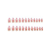 12 Sizes-24 Pcs Press On Nails D016
