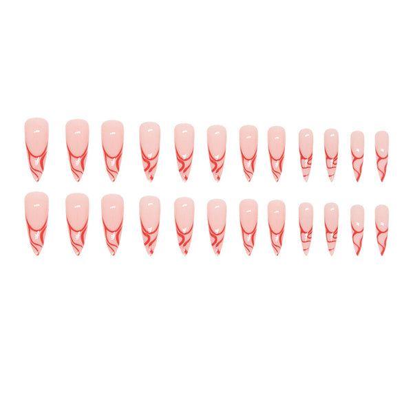 12 Sizes-24 Pcs Press On Nails W798