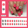 12 Sizes-24 Pcs Press On Nails W1082