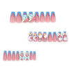 12 Sizes-24 Pcs Press On Nails JP2801