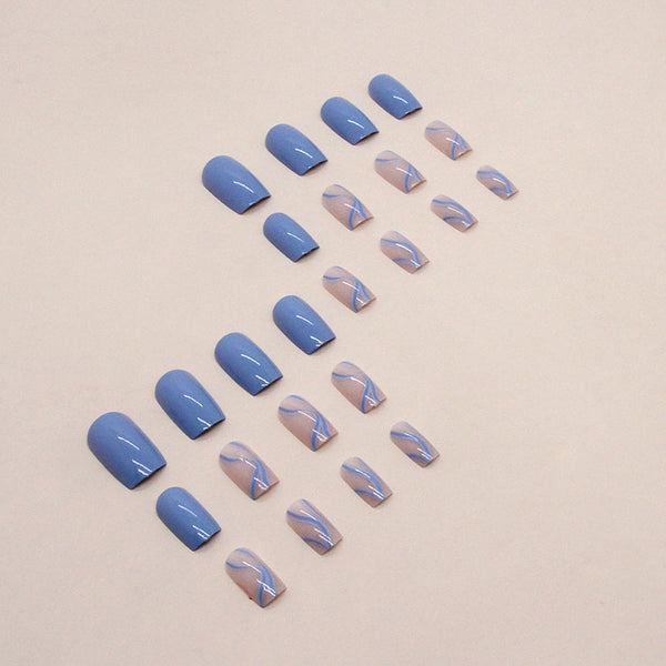 12 Sizes-24 Pcs Press On Nails W1062