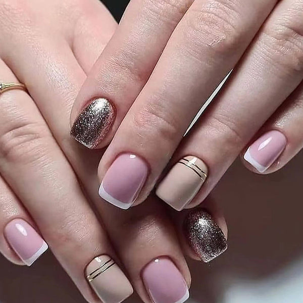 12 Sizes-24 Pcs Press On Nails W979