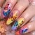 12 Sizes-24 Pcs Press On Nails Y1882