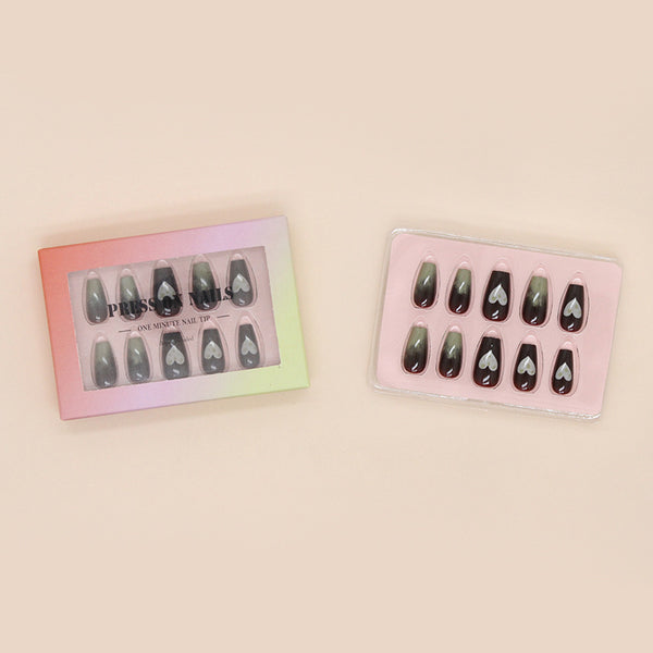 12 Sizes-24 Pcs Press On Nails S005
