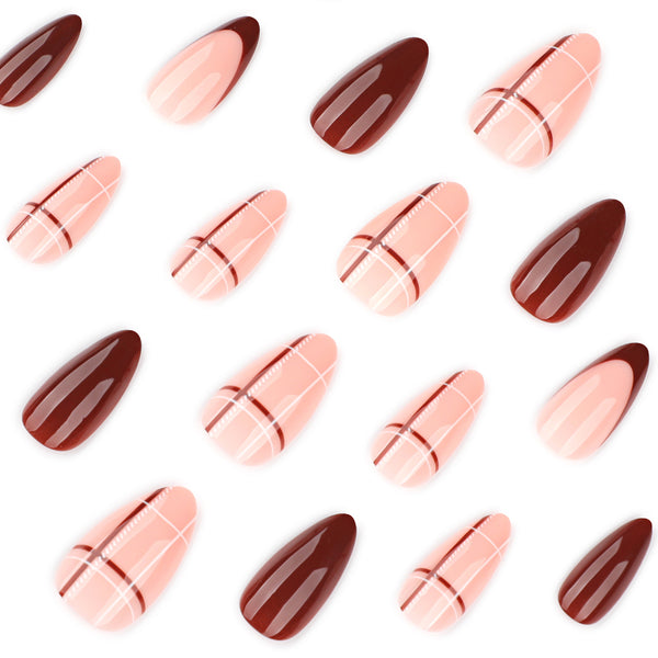 12 Sizes-24 Pcs Press On Nails JP4176