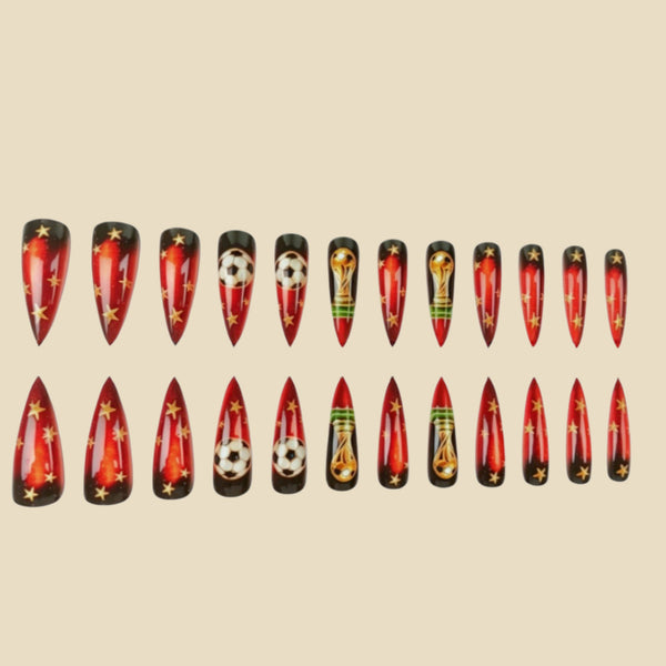 12 Sizes-24 Pcs Press On Nails y2064-z-24