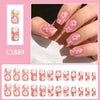 12 Sizes-24 Pcs Press On Nails C1889