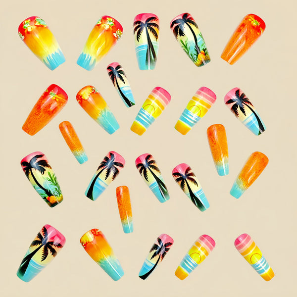 12 Sizes-24 Pcs Press On Nails Y920
