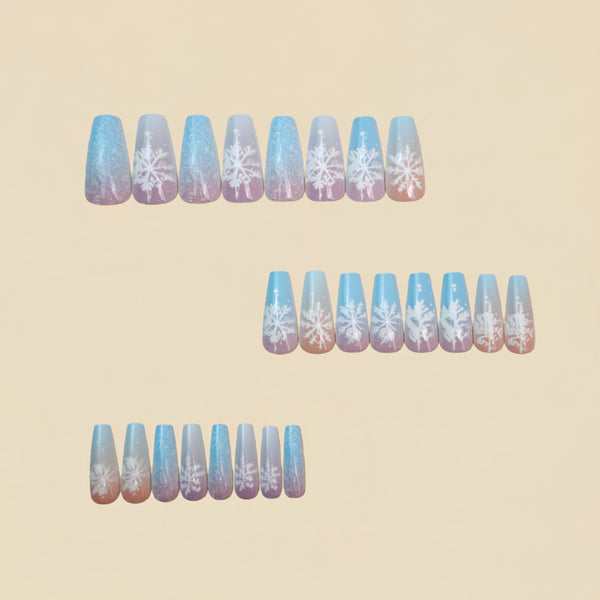 12 Sizes-24 Pcs Press On Nails Y1588