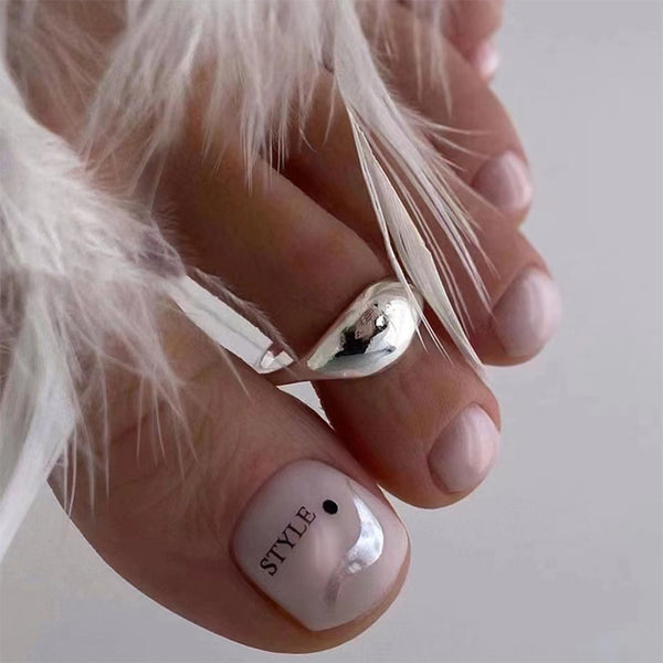 12 Sizes-24 Pcs Press On Nails F109