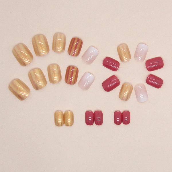 12 Sizes-24 Pcs Press On Nails W1366