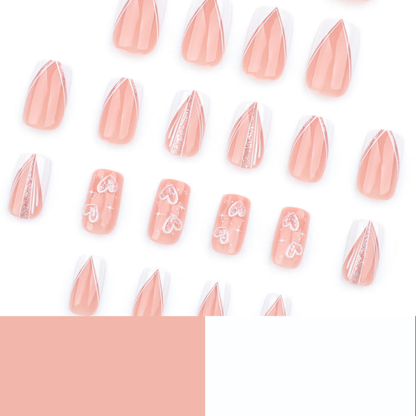 12 Sizes-24 Pcs Press On Nails JP3768