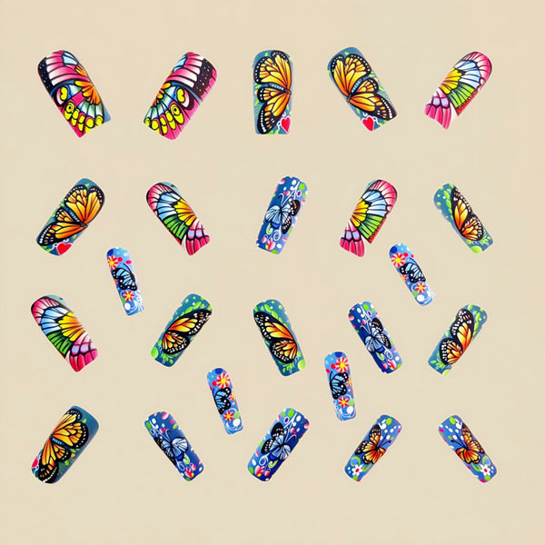 12 Sizes-24 Pcs Press On Nails Y613