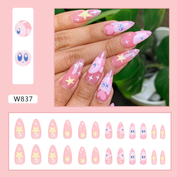 12 Sizes-24 Pcs Press On Nails W837