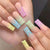 12 Sizes-24 Pcs Press On Nails W121