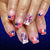 12 Sizes-24 Pcs Press On Nails C1723