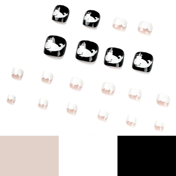 12 Sizes-24 Pcs Press On Nails JP1644