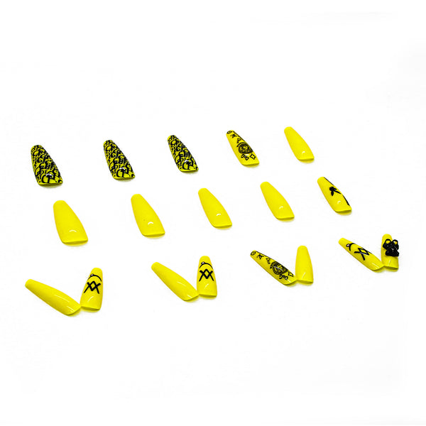 12 Sizes-24 Pcs Press On Nails Z181