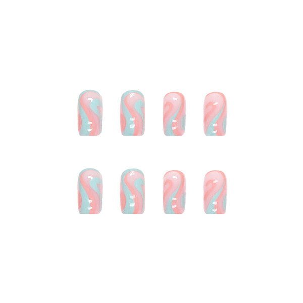 12 Sizes-24 Pcs Press On Nails W165