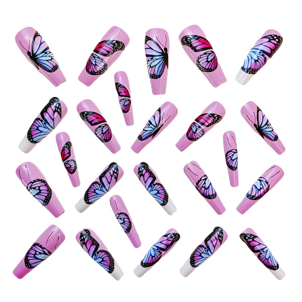 12 Sizes-24 Pcs Press On Nails Y754
