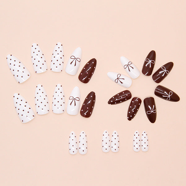 12 Sizes-24 Pcs Press On Nails W1812