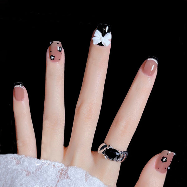 12 Sizes-24 Pcs Press On Nails Z059