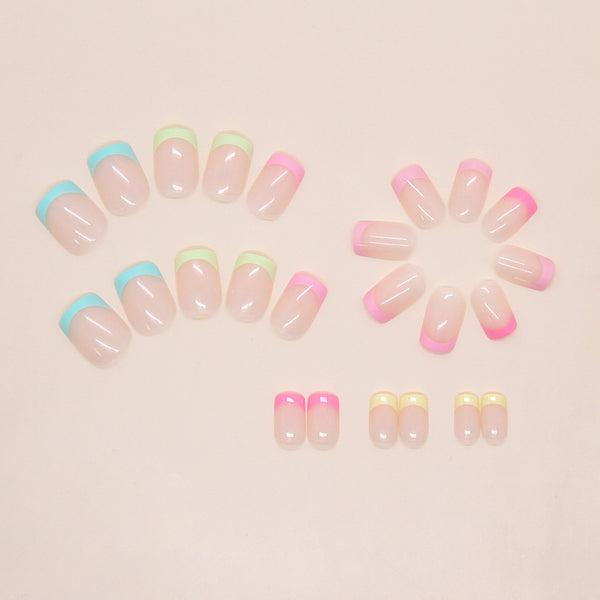 12 Sizes-24 Pcs Press On Nails W2137