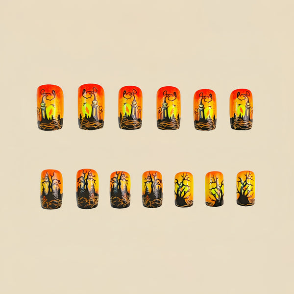 12 Sizes-24 Pcs Press On Nails Y284