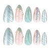 12 Sizes-24 Pcs Press On Nails JP4125