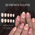 12 Sizes-24 Pcs Press On Nails C1341