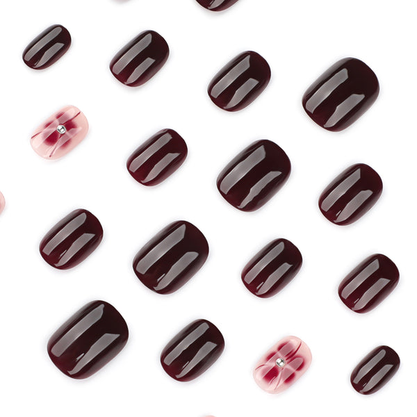 12 Sizes-24 Pcs Press On Nails JP4165
